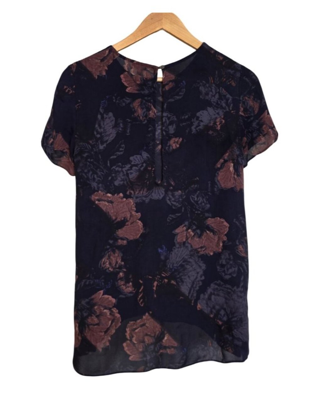 Women's - Wilfred Silk Floral Blouse, Size Small - Picture 5 of 6